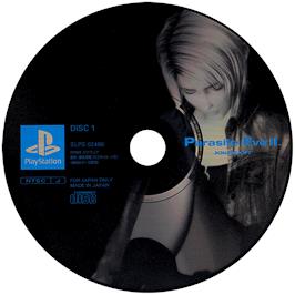 Artwork on the Disc for Parasite Eve II on the Sony Playstation.
