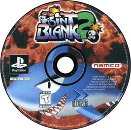 Artwork on the Disc for Point Blank 2 on the Sony Playstation.