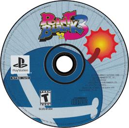 Artwork on the Disc for Point Blank 3 on the Sony Playstation.
