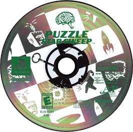 Artwork on the Disc for Puzzle Star Sweep on the Sony Playstation.