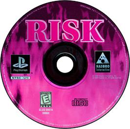 Artwork on the Disc for RISK: The Game of Global Domination on the Sony Playstation.