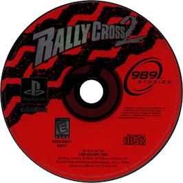 Artwork on the Disc for Rally Cross 2 on the Sony Playstation.