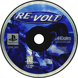 Artwork on the Disc for Re-Volt on the Sony Playstation.