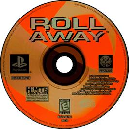 Artwork on the Disc for Roll Away on the Sony Playstation.