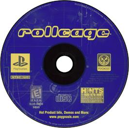 Artwork on the Disc for Rollcage: Limited Edition on the Sony Playstation.