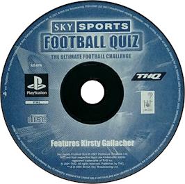 Artwork on the Disc for Sky Sports Football Quiz on the Sony Playstation.