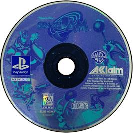 Artwork on the Disc for Space Jam on the Sony Playstation.