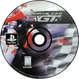 Artwork on the Disc for Sports Car GT on the Sony Playstation.