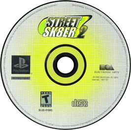 Artwork on the Disc for Street Sk8er 2 on the Sony Playstation.