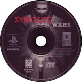 Artwork on the Disc for Syndicate Wars on the Sony Playstation.