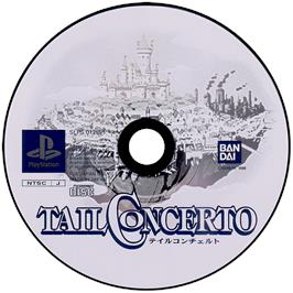 Artwork on the Disc for Tail Concerto on the Sony Playstation.
