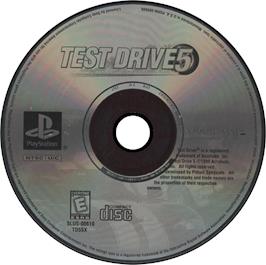 Artwork on the Disc for Test Drive 5 on the Sony Playstation.