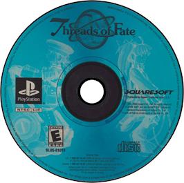 Artwork on the Disc for Threads of Fate on the Sony Playstation.