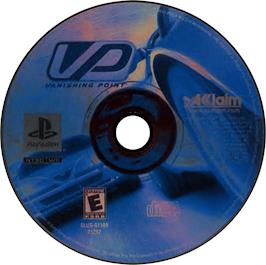 Artwork on the Disc for Vanishing Point on the Sony Playstation.