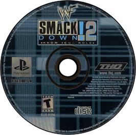 Artwork on the Disc for WWF Smackdown! 2: Know Your Role on the Sony Playstation.