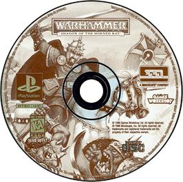 Artwork on the Disc for Warhammer: Shadow of the Horned Rat on the Sony Playstation.