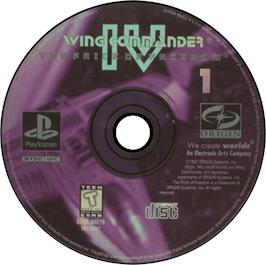 Artwork on the Disc for Wing Commander IV: The Price of Freedom on the Sony Playstation.