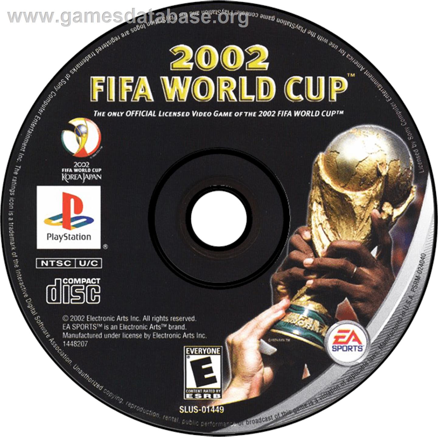 2002 FIFA World Cup - Sony Playstation - Artwork - Disc