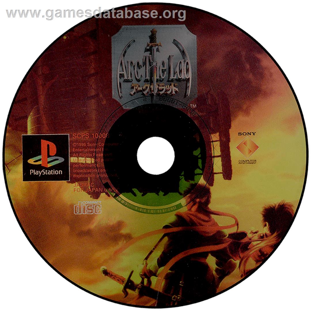Arc the Lad - Sony Playstation - Artwork - Disc