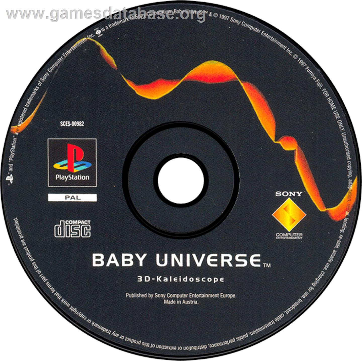 Baby Universe - Sony Playstation - Artwork - Disc