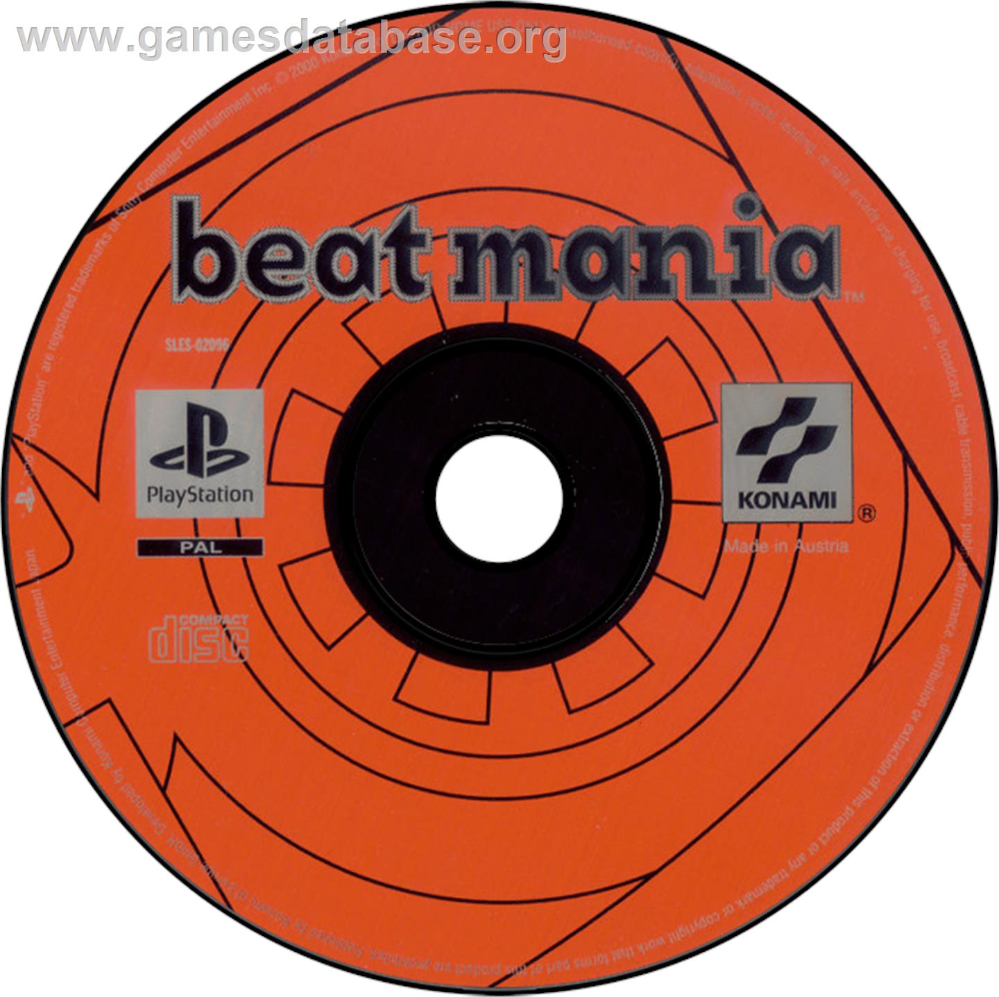 Beatmania - Sony Playstation - Artwork - Disc
