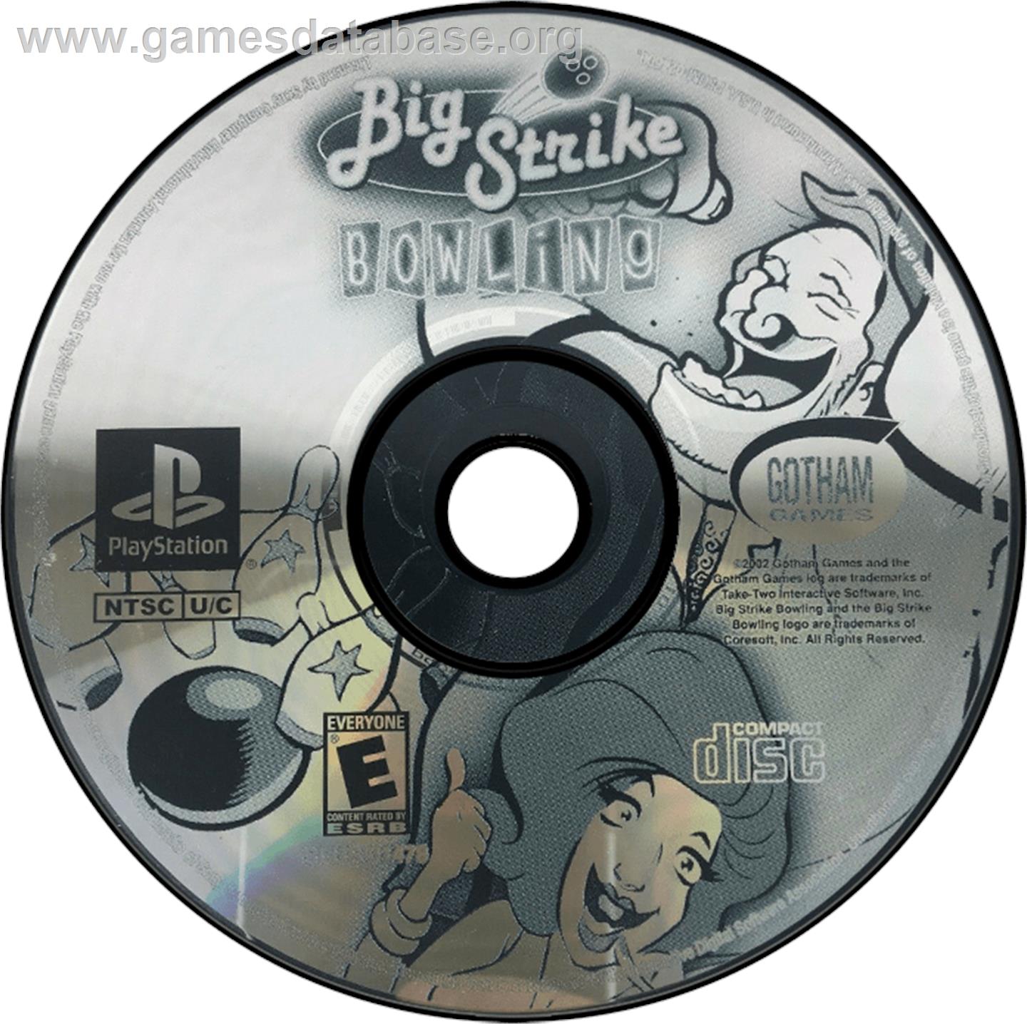 Big Strike Bowling - Sony Playstation - Artwork - Disc