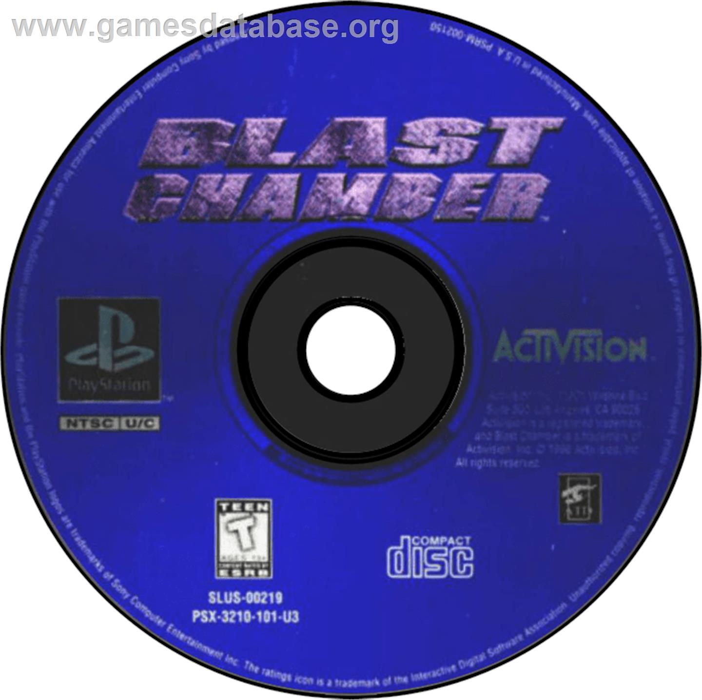 Blast Chamber - Sony Playstation - Artwork - Disc