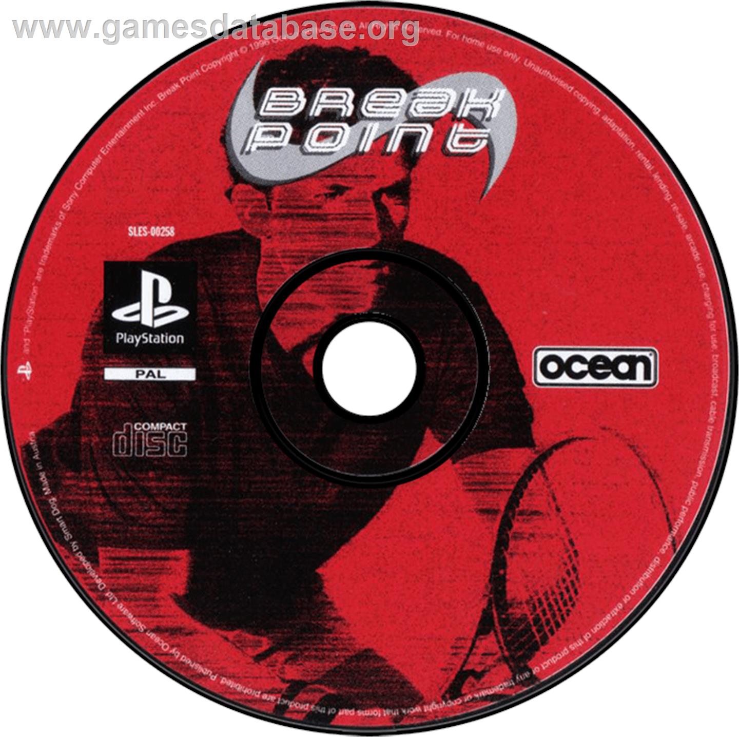 Break Point - Sony Playstation - Artwork - Disc
