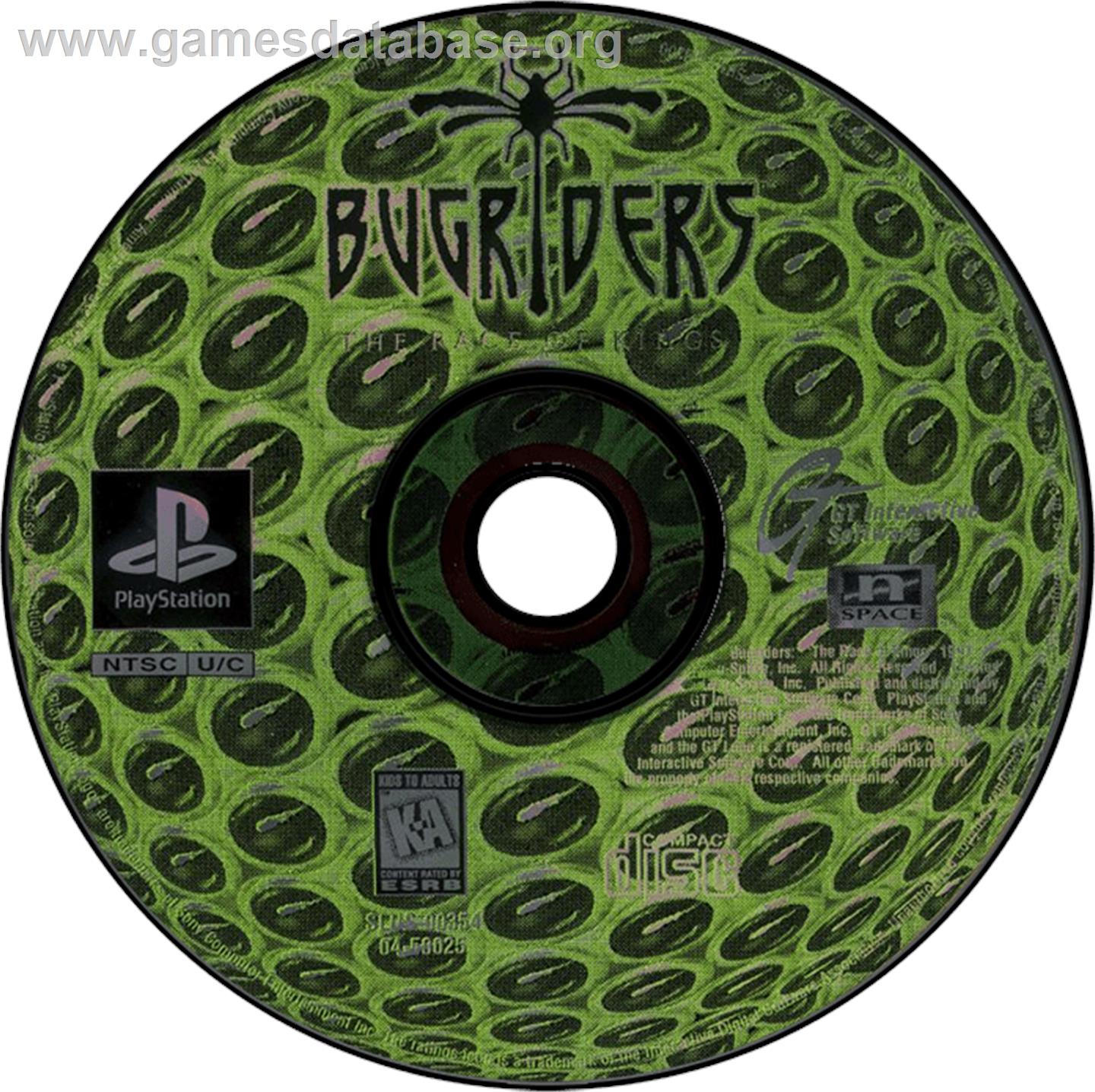 BugRiders: The Race of Kings - Sony Playstation - Artwork - Disc