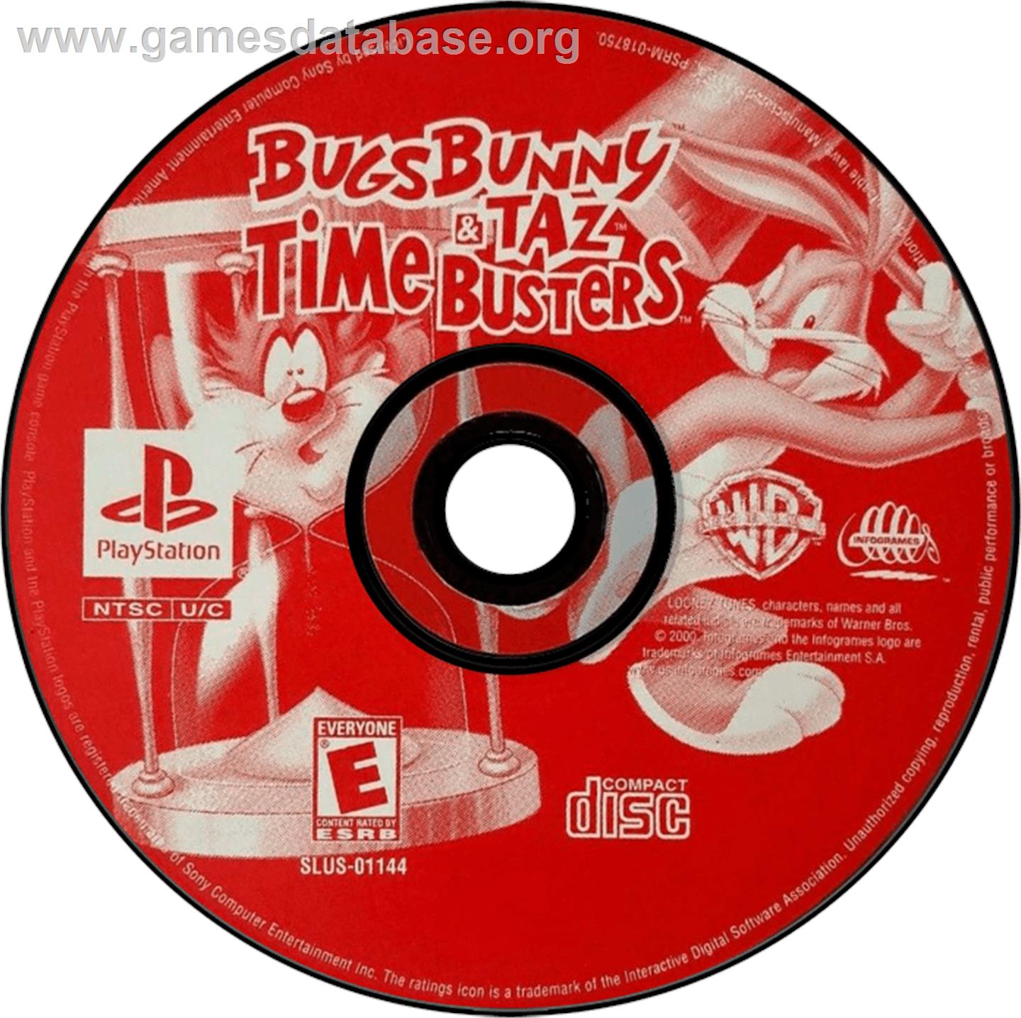Bugs Bunny & Taz: Time Busters - Sony Playstation - Artwork - Disc