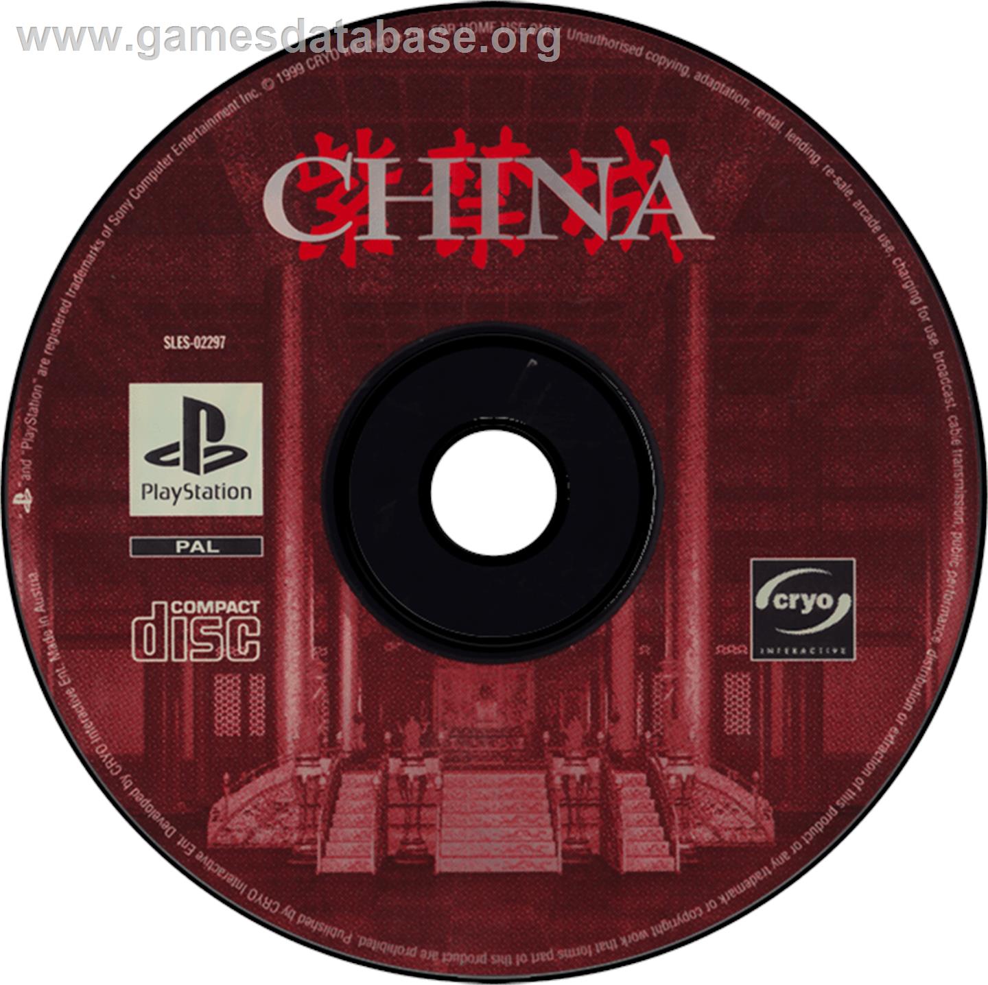 China: The Forbidden City - Sony Playstation - Artwork - Disc