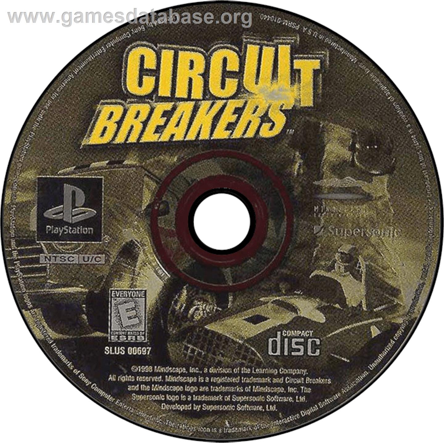 Circuit Breakers - Sony Playstation - Artwork - Disc
