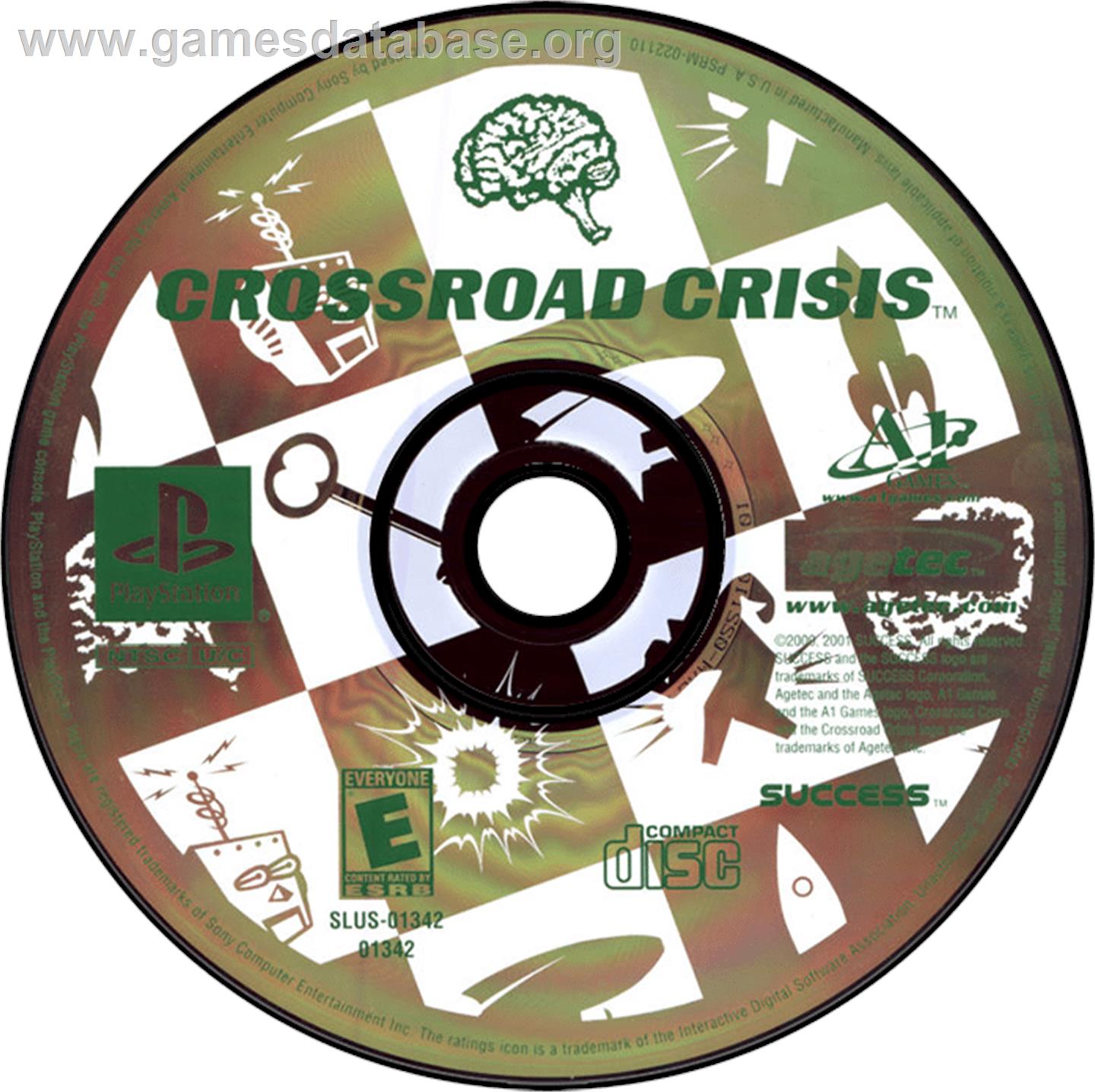 Crossroad Crisis - Sony Playstation - Artwork - Disc