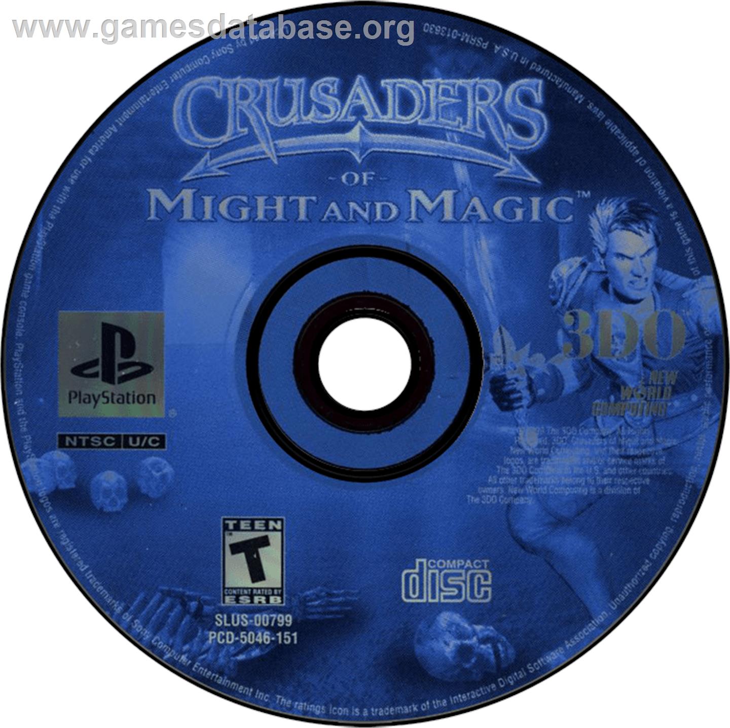 Crusaders of Might and Magic - Sony Playstation - Artwork - Disc