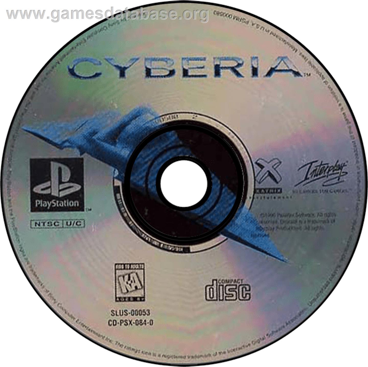 Cyberia - Sony Playstation - Artwork - Disc