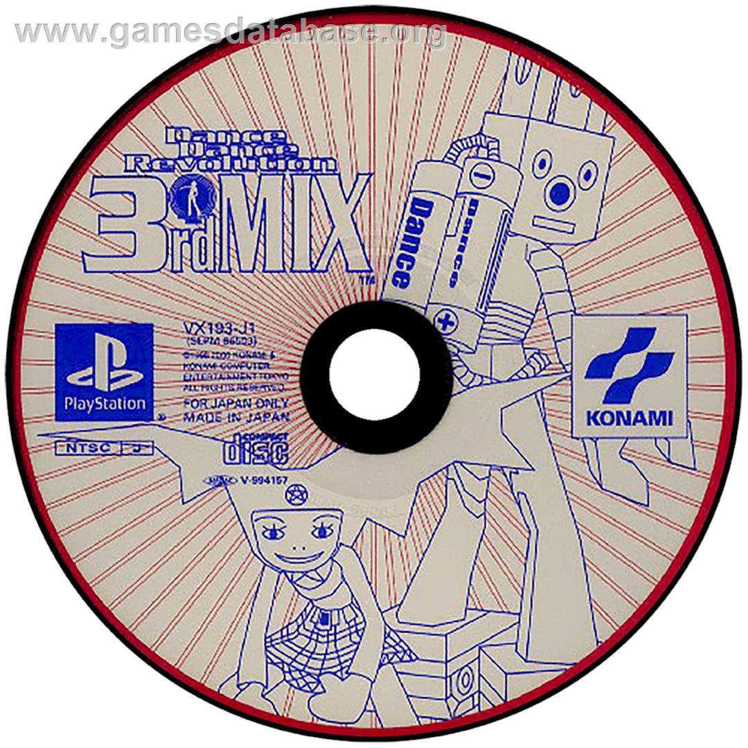 Dance Dance Revolution 3rd Mix - Sony Playstation - Artwork - Disc