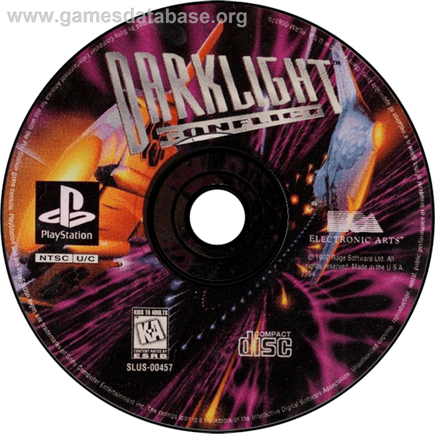 Darklight Conflict - Sony Playstation - Artwork - Disc