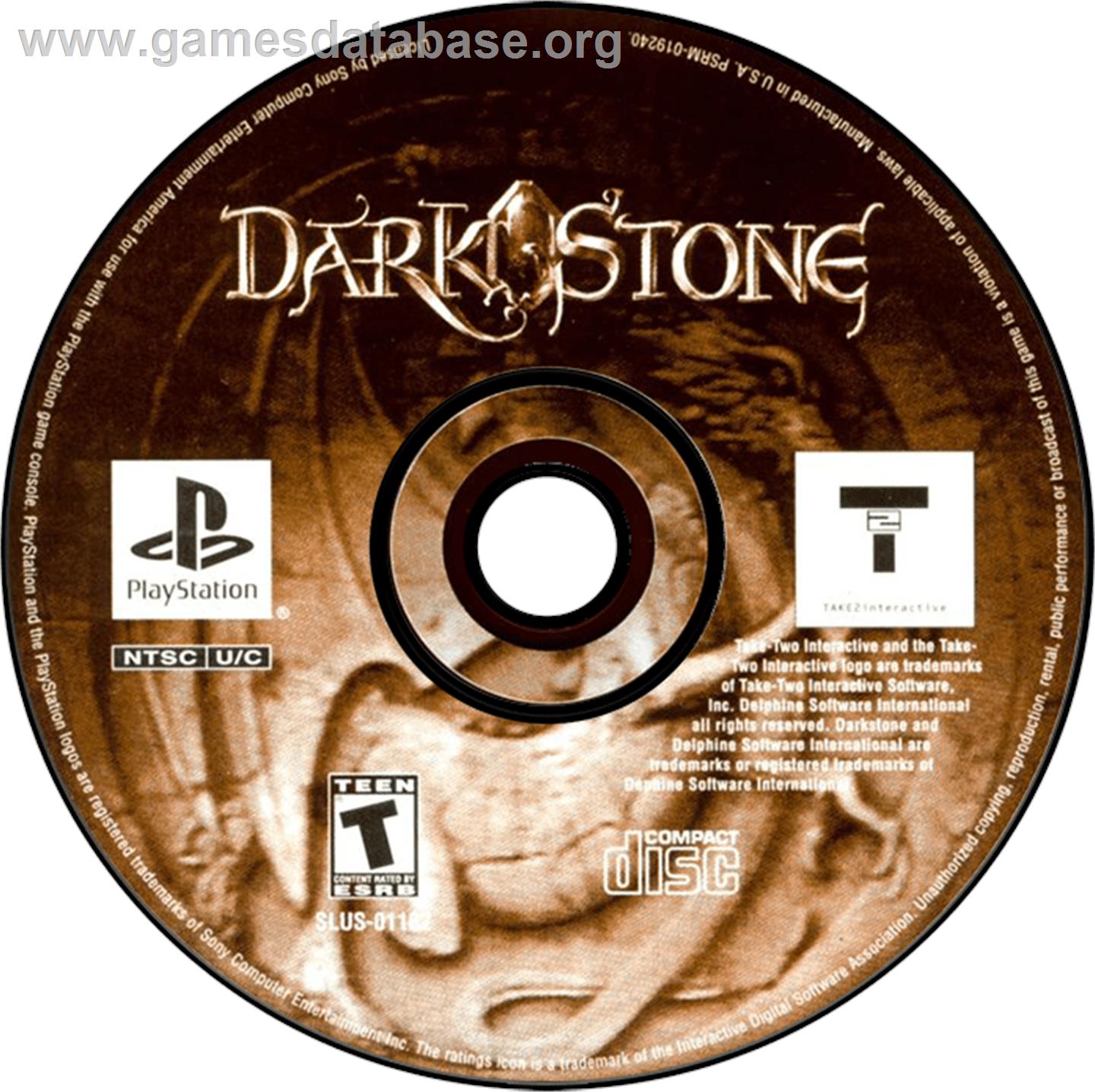 Darkstone - Sony Playstation - Artwork - Disc