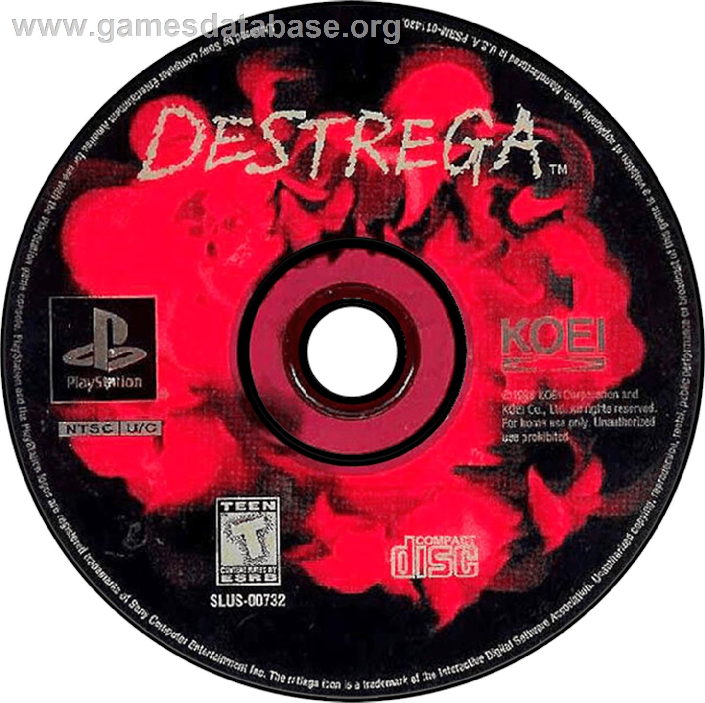 Destrega - Sony Playstation - Artwork - Disc