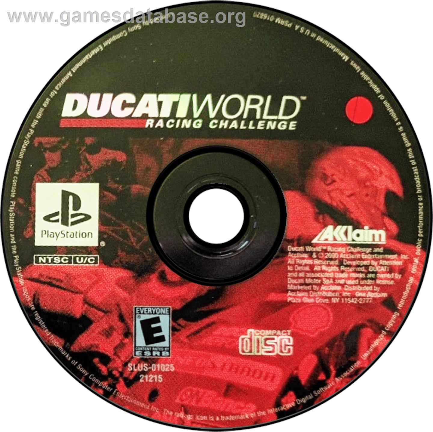 Ducati World: Racing Challenge - Sony Playstation - Artwork - Disc