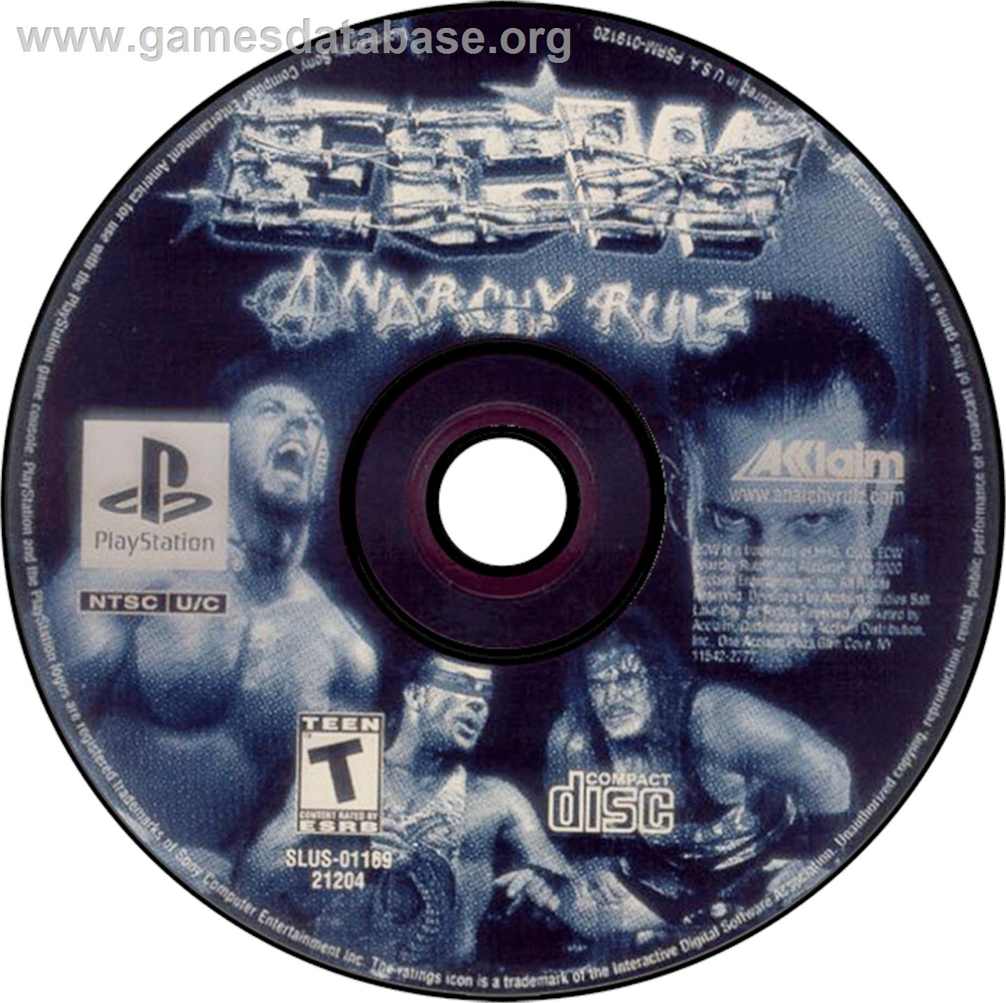 ECW Anarchy Rulz - Sony Playstation - Artwork - Disc