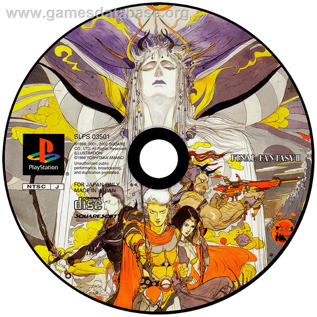 Final Fantasy II - Sony Playstation - Artwork - Disc