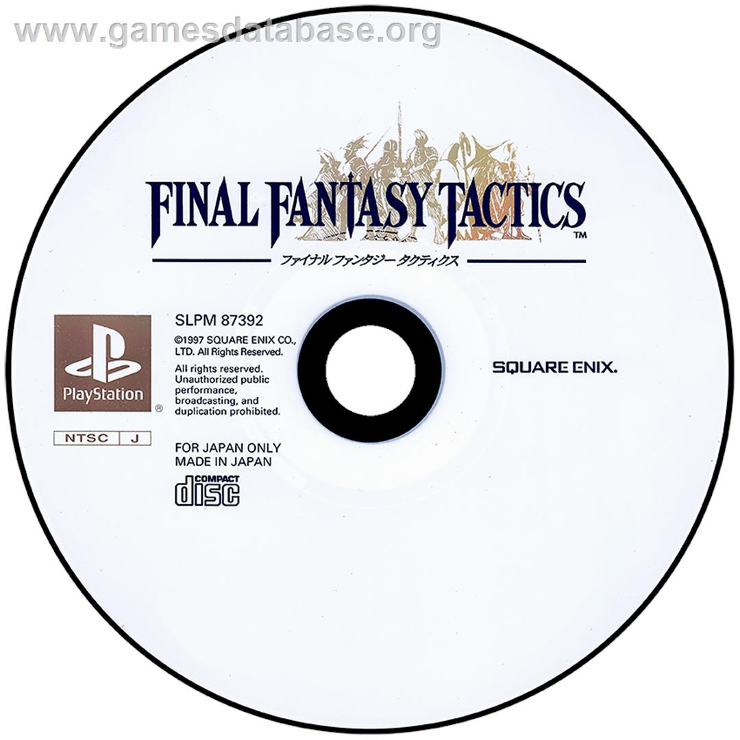 Final Fantasy Tactics - Sony Playstation - Artwork - Disc