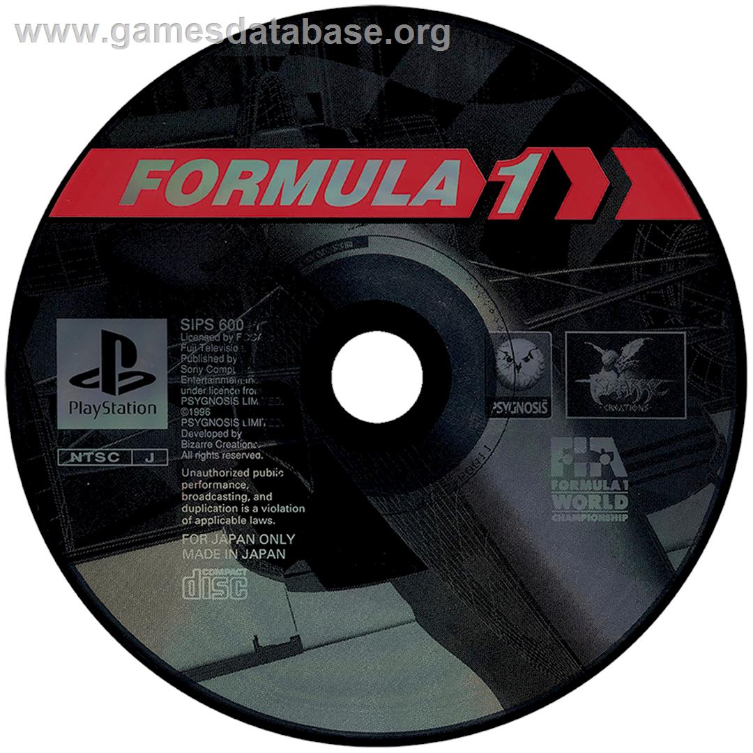 Formula 1 - Sony Playstation - Artwork - Disc