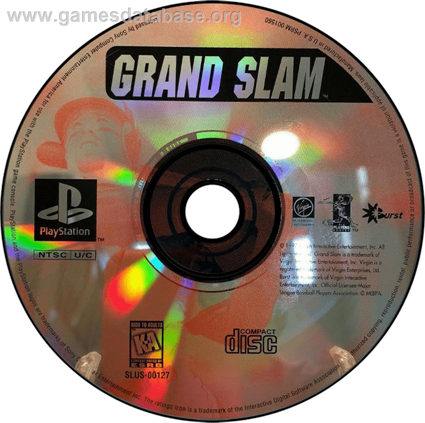 Grand Slam - Sony Playstation - Artwork - Disc