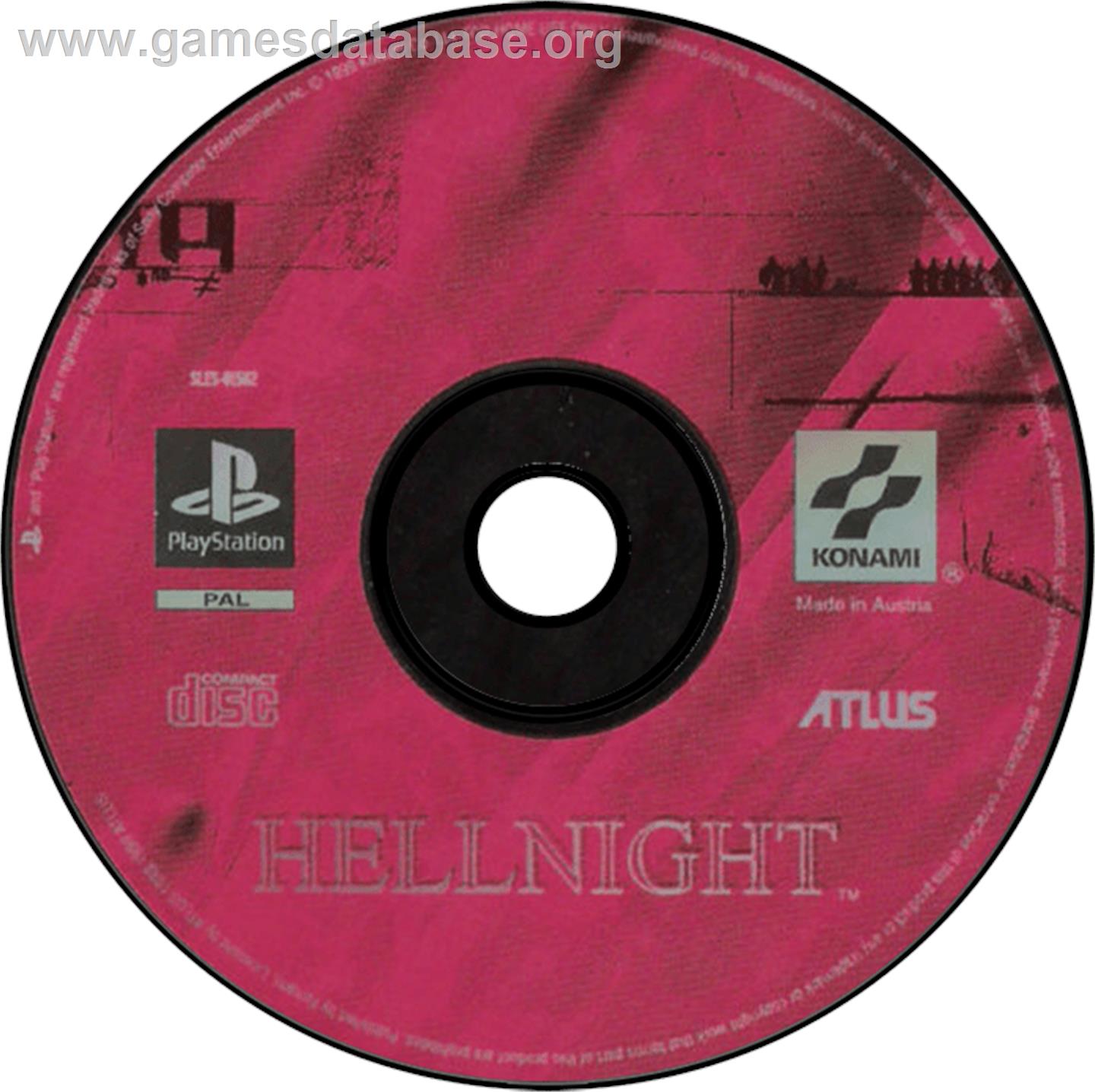 Hellnight - Sony Playstation - Artwork - Disc