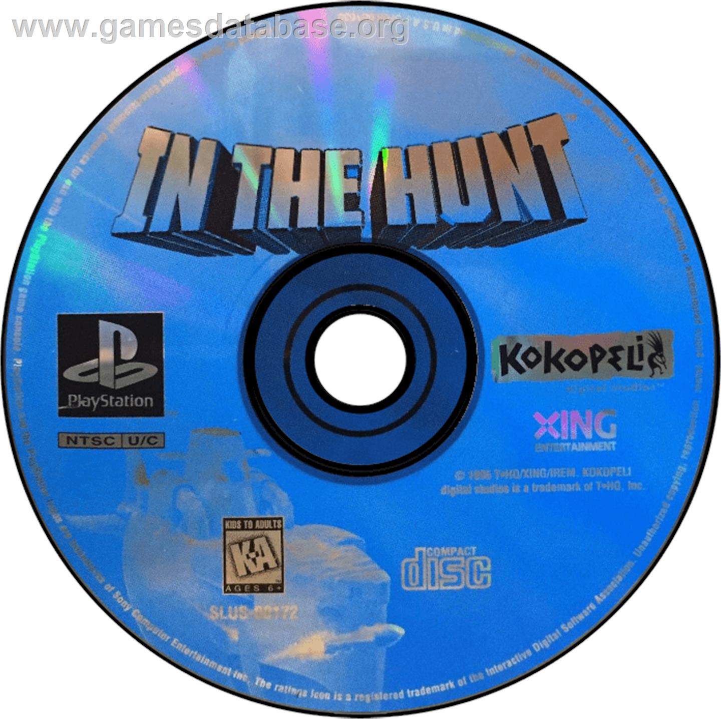 In the Hunt - Sony Playstation - Artwork - Disc