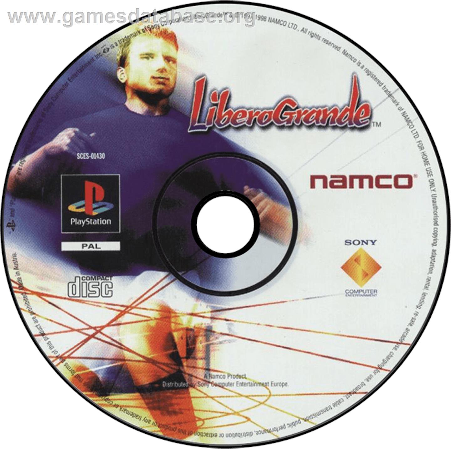 Libero Grande - Sony Playstation - Artwork - Disc