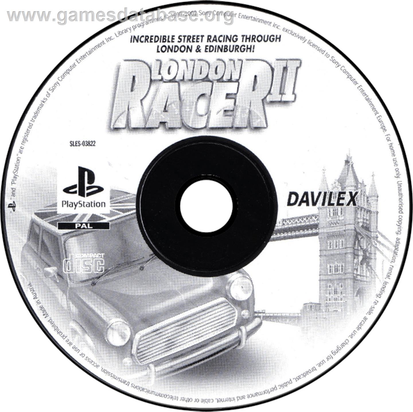 London Racer II - Sony Playstation - Artwork - Disc
