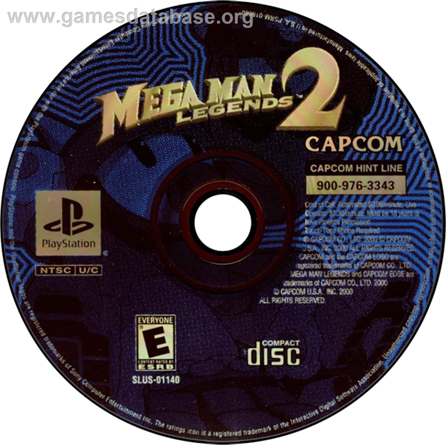 Mega Man Legends 2 - Sony Playstation - Artwork - Disc